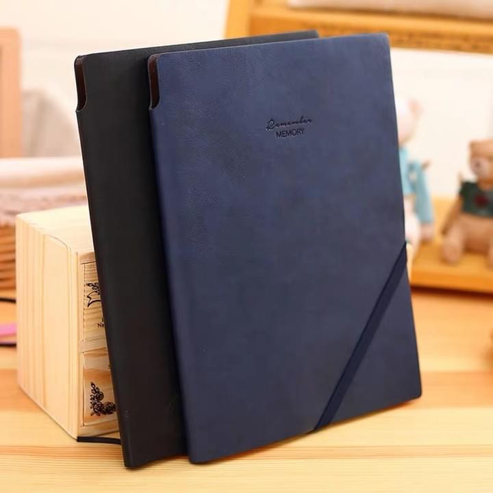 Leather Cover Notebook journal with elastic band