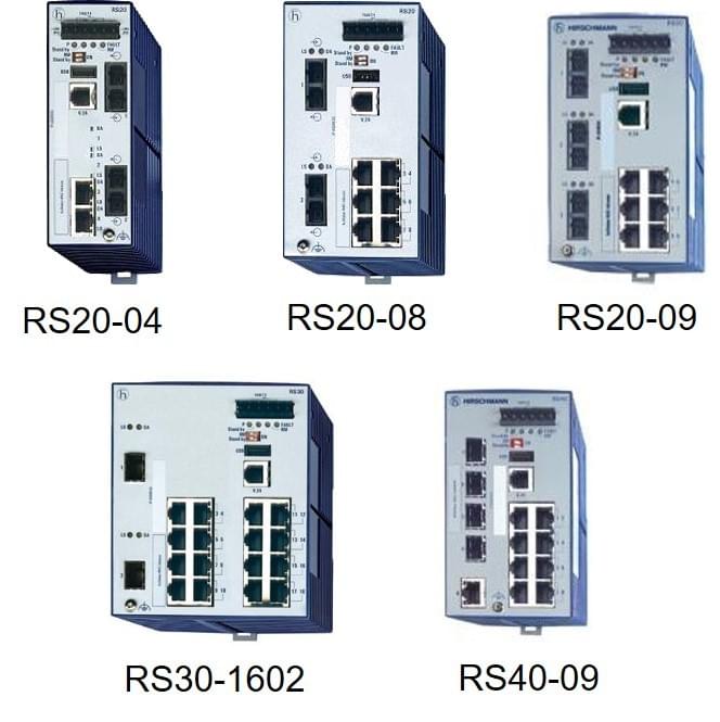 Hirschmann德国赫斯曼以太网交换机, 无线WLAN, 工业交换机, Open Rail系列一体化交换机RS 20/30/40