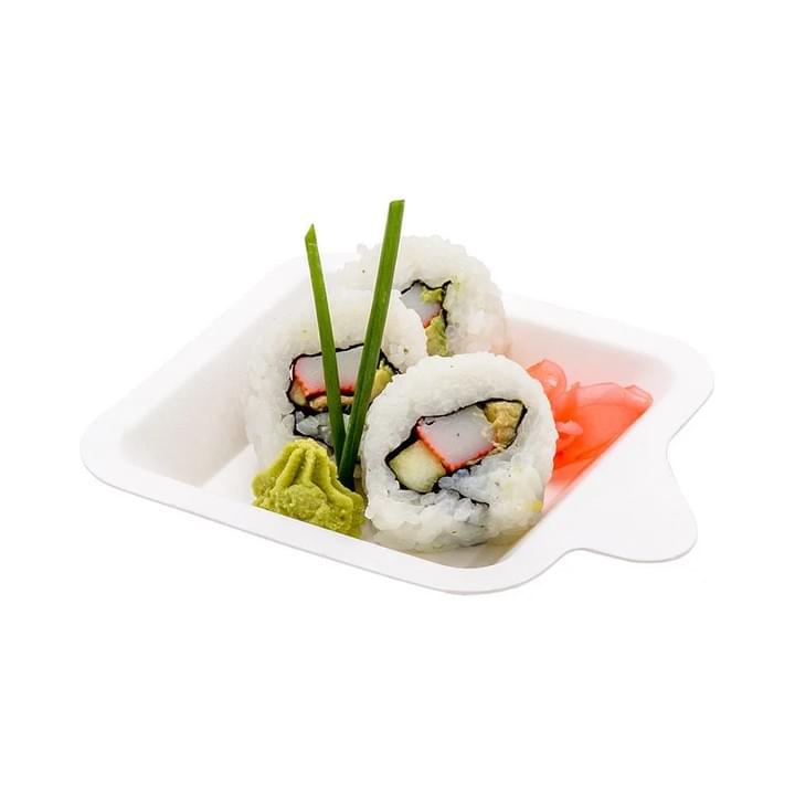 Biodegradable Compostable Sugarcane Bagasse Pulp Disposable Sushi Tray