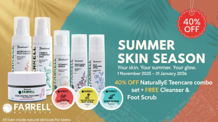 Farrell Naturallye Teencare Total Pack - 40% OFF Sale, a complete set from a local South African skincare brand