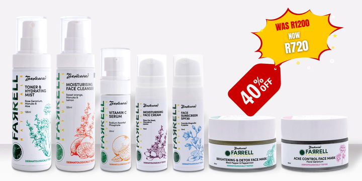 Farrell Naturallye Teencare Total Pack - 40% OFF Sale, a complete set from a local South African skincare brand
