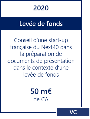 Levée de fonds Next40 Information Memorandum