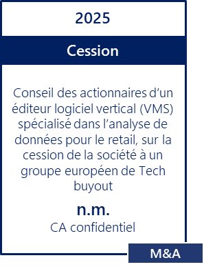 Cession VMS Retail Data Logiciel
