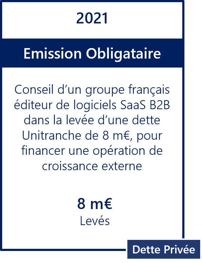 Levée de fonds SaaS B2B Unitranche