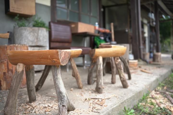 グリーンウッドのスツール作りワークショップ