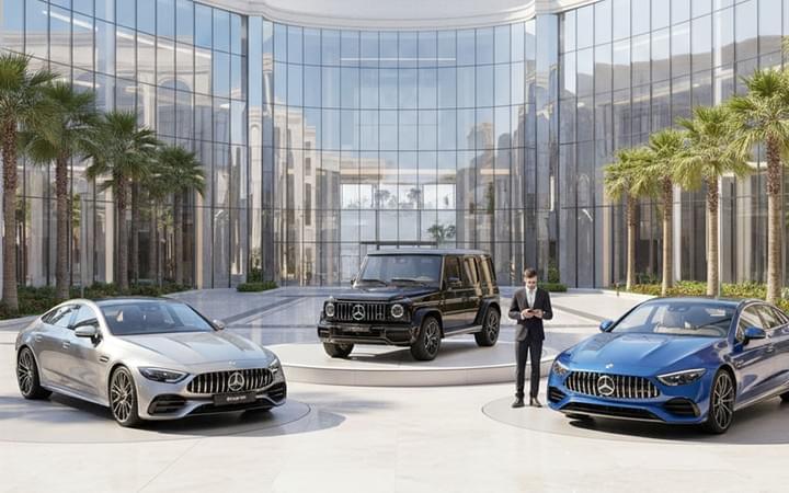 journalist with Mercedes rentals 