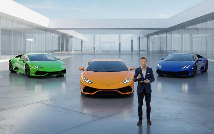 journalist with Lamborghini rentals 