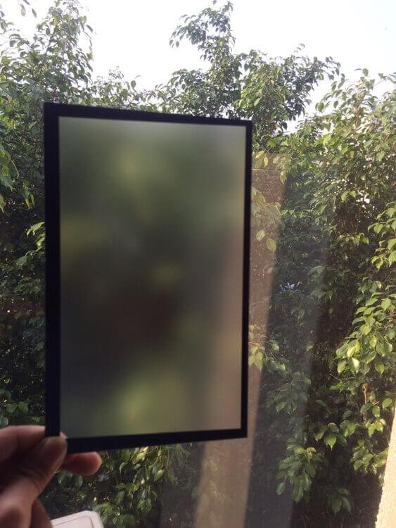 Non-glare glass