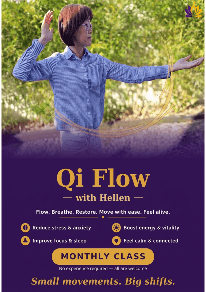 Qigong Classes with Hellen Kang Griffith - 3rd generation acupuncturist, Qigong Teacher, Reiki and Bio-energy practitioner, and Clinical Hypnotherapist
