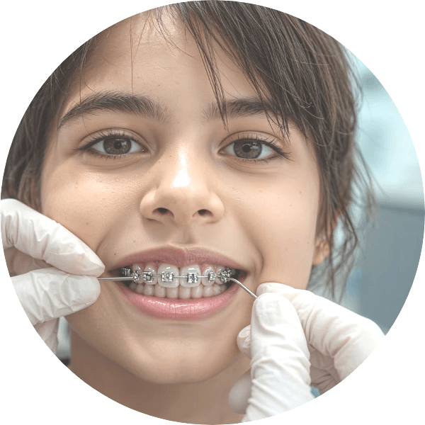 Woman with Toothbrushes