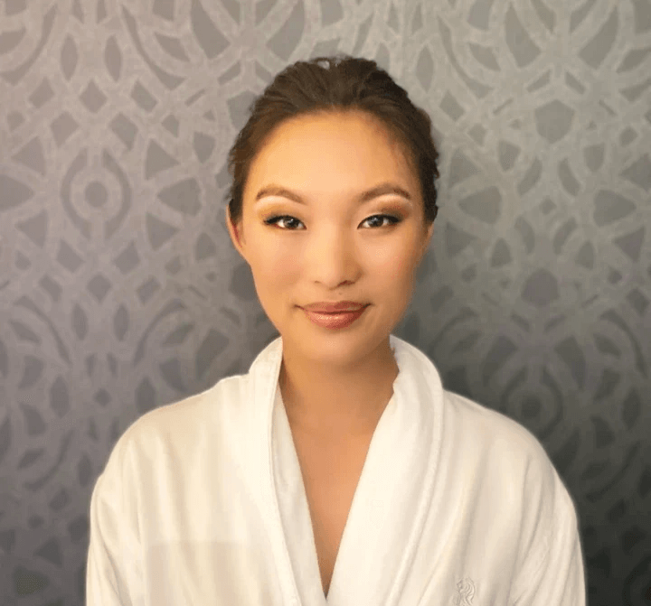 "Bridal makeup service by BfabMobile - professional airbrush and glam makeup."