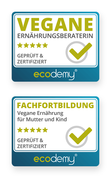 Zertifikat ecodemy vegane Ernährungsberaterin