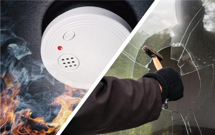 Amaryllo sound recognition smoke detector glass breaking home safety