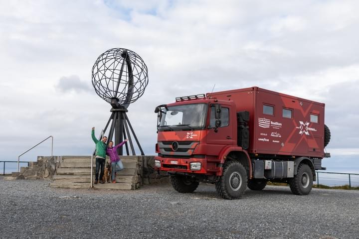 4xtremes North Cape, Norway 4x4 expedition truck, Andrea Kammermann, Mike Kammermann