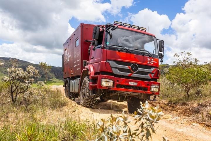 4xtremes 4x4 expedition truck with padoan diesel tanks, stainless steel tank, aluminum tank, painted steel tank