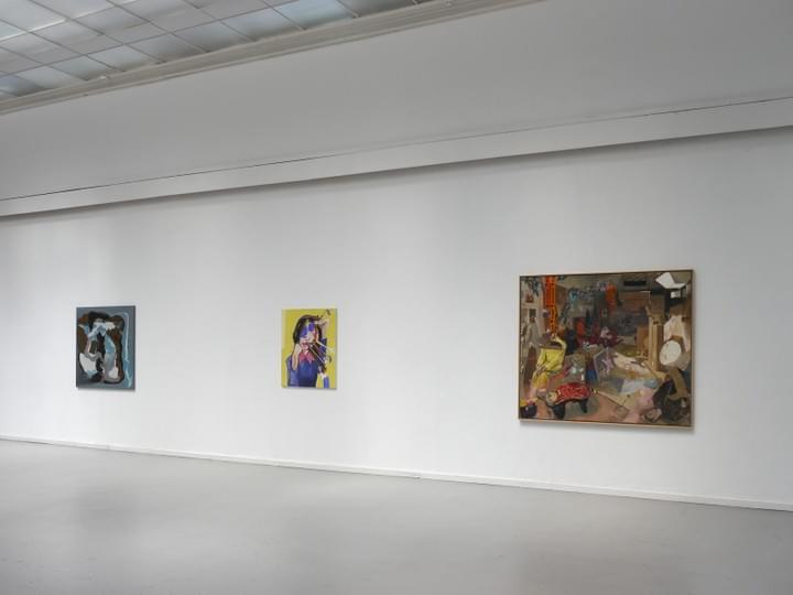 DOOR SCHILDERSOGEN / FROM A PAINTERS PERSPECTIVE - Installation view: Rezi van Lankveld, Micha Patiniott, Pere Llobera