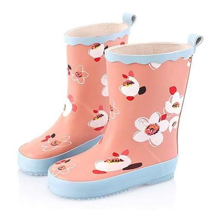 flower printing kids rubber rain boots manufactured by AbsoluteWelly