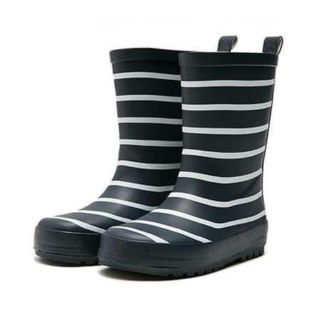stripe printing kids rubber rain boots manufactured by AbsoluteWelly