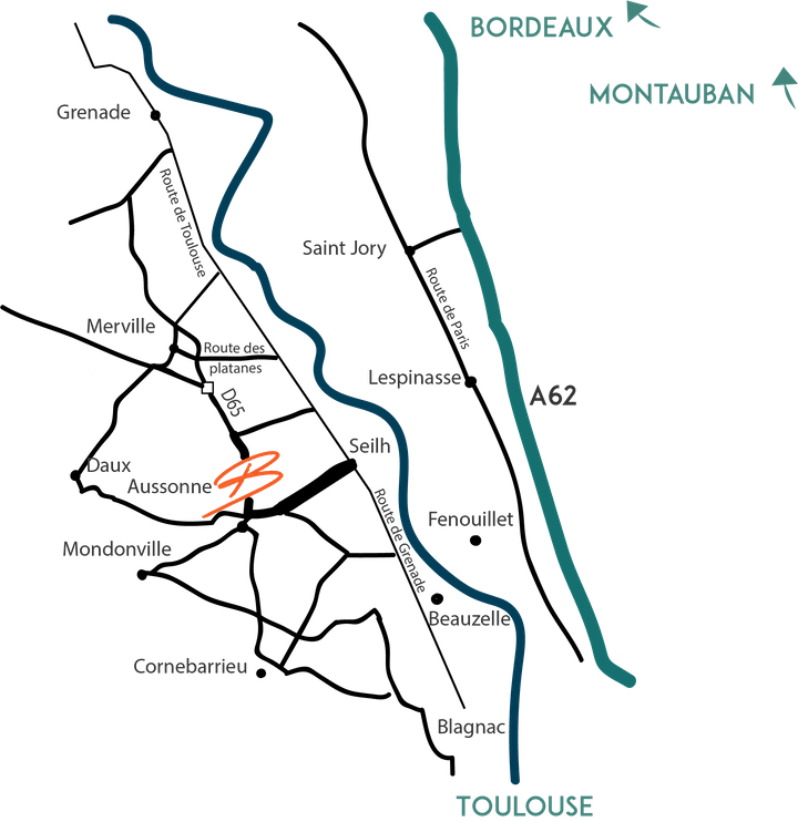 Plan d'accès - Domaine Beausoleil