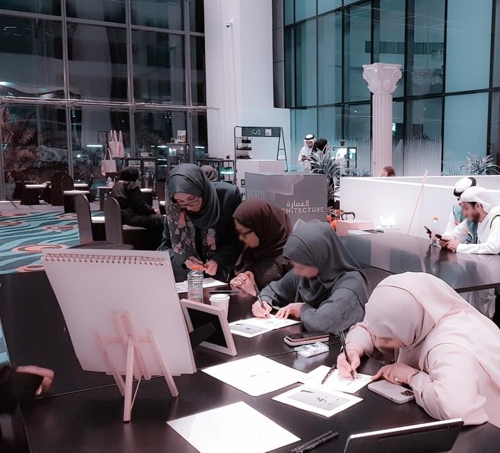 My art workshop The Pointillism at the World Pen Show 2025 in DIFC