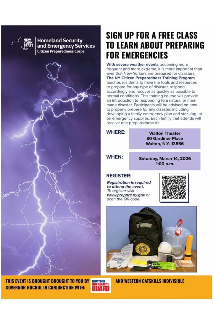 NY Citizen Preparedness Training Program Flyer