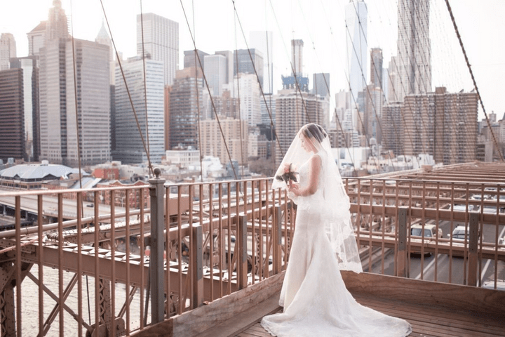 Brooklyn Bridge New York Wedding Photo by Vacation Photographer of PicVoyage