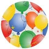 Wholesale party supply, including: baby gift bag, birthday bag, door cover, metal bucket, plastic cutlery , rectangular tray, round bowl with lid, while round foam plate, and white foam bowl.