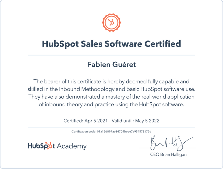 Partenaire certifié HubSpot