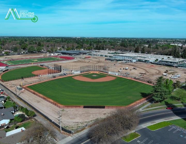 Grace M. Davis High School athletic facilities project by Modesto Executive Electric in Modesto, California