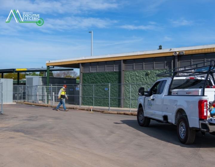 Concessions building and restroom electrical installation at Grace M. Davis High School by Modesto Executive Electric