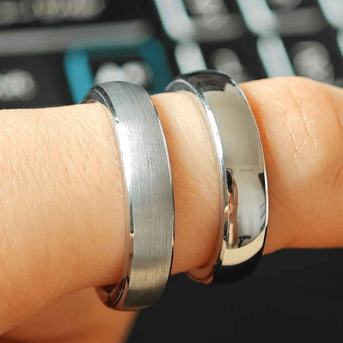 5mm silver ring with payment cnip inside,super strong sensitive 