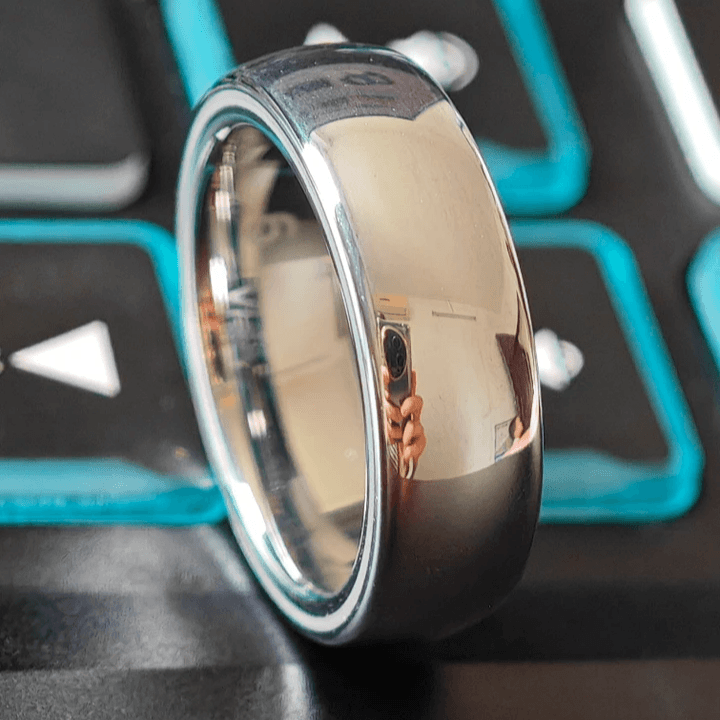 silver pay ring,ceramic silver ring for payment ,NFC silver rings