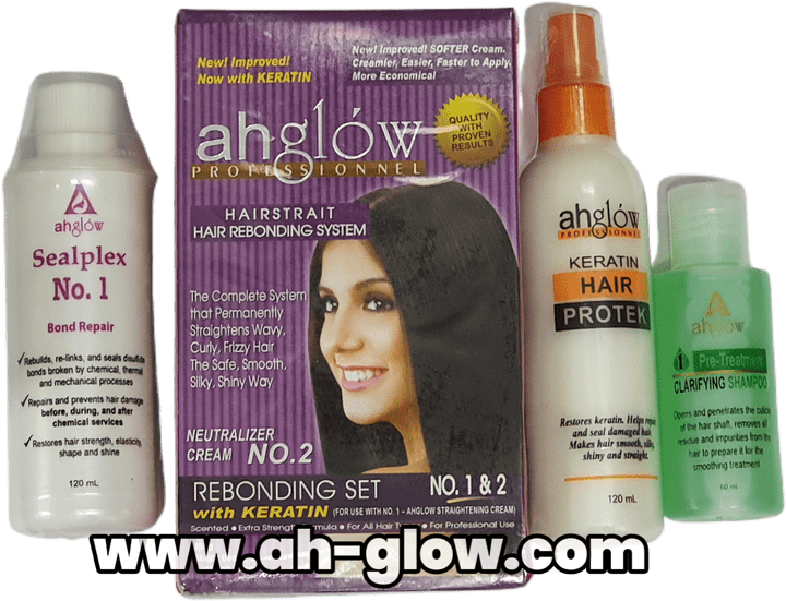 10 steps to Hair Rebonding with Ahglow Hair Straightening system