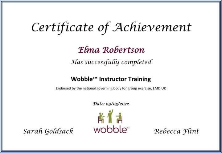 Events Elma Robertson