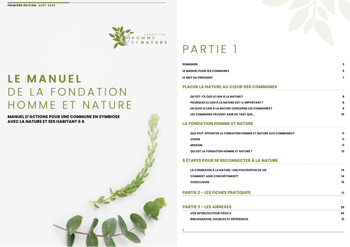 manuel pour les communes de la fondation homme et nature