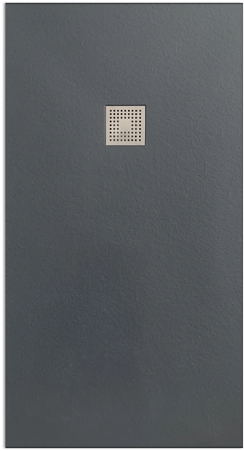 Receveur de douche Tunisie / Receveur rectangulaire extra-plat "Vulcanite" gris
