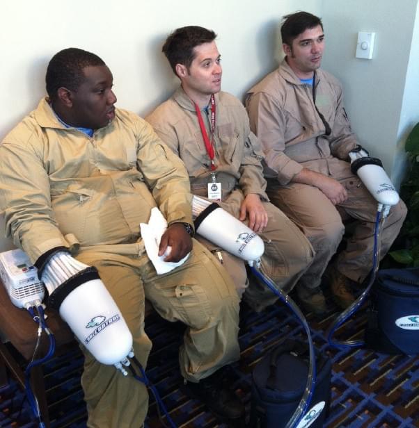 Körperkühlung für die Erholung von Sportlern