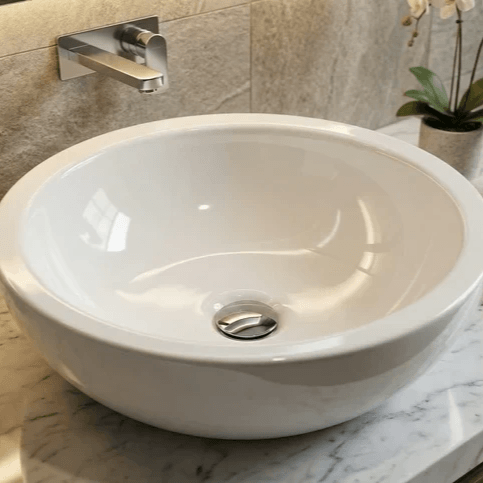 Lavabo Tunisie / Vasque Tunisie /  Vasque à poser Tunisie / Bol en blanc Tunisie