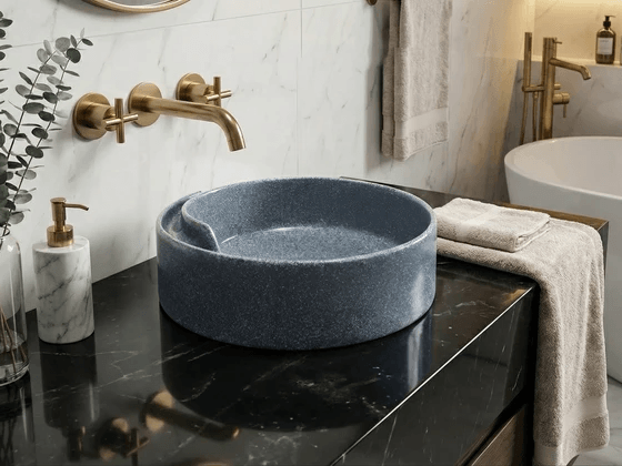 Vasque Tunisie / Vasque à poser en gris Tunisie /  Vasque à poser rond Tunisie / Bol Tunisie