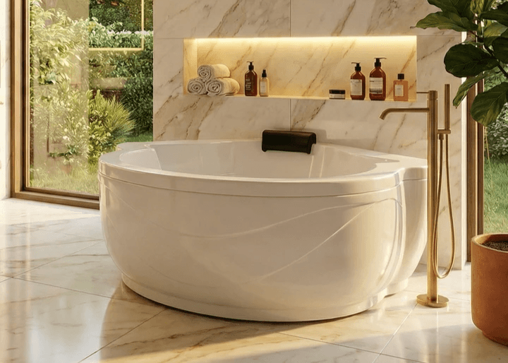 Baignoire d'angle Tunisie / Baignoire Tunisie / Baignoire de coin Tunisie