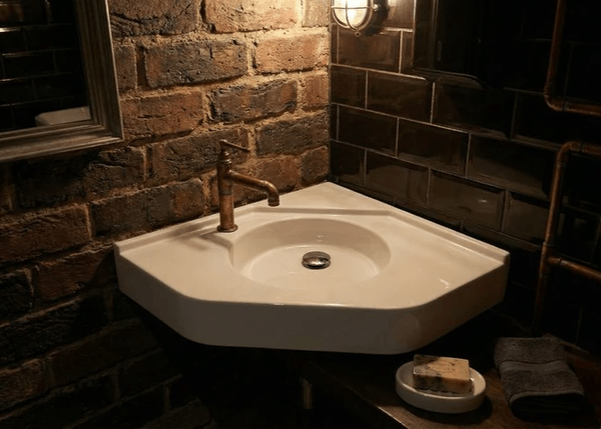 Plan vasque pas cher Tunisie / Plan vasque à poser salle de bain Tunisie / Sanitaire salle de bain Tunisie / Plan-vasque d'angle Tunisie / Plan vasque de coin Tunisie