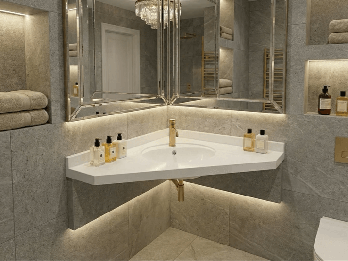 Lavabo Tunisie / Salle de bain Tunisie / Lavabo double suspendue Tunisie