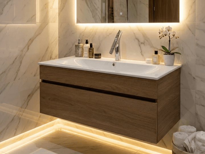 Meuble de salle de bain Tunisie / Salle de bain Tunisie / Meuble pour salle de bain design Tunisie / Meuble de salle de bain Hydrofuge Tunisie / Meuble de salle de bain High Gloss Tunisie / Lavabo Geberit Tunisie / Meuble de salle de bain Geberit Tunisie / Meuble Geberit Tunisie