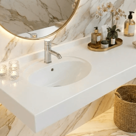 Lavabo Tunisie / Salle de bain Tunisie / Lavabo double suspendue Tunisie