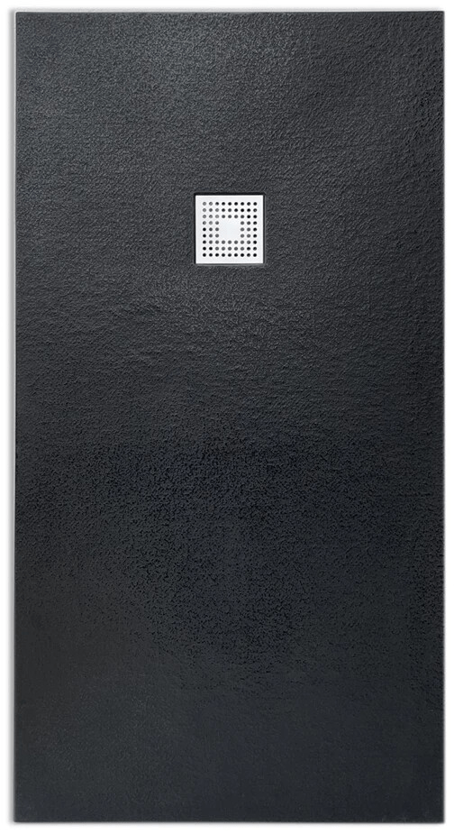 Receveur de douche Tunisie / Receveur rectangulaire extra-plat "Vulcanite" noir