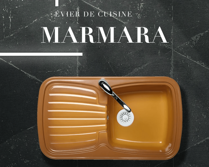 Évier de cuisine mono bac Tunisie / Évier de cuisine 100 cm Tunisie / Cuisine Tunisie 