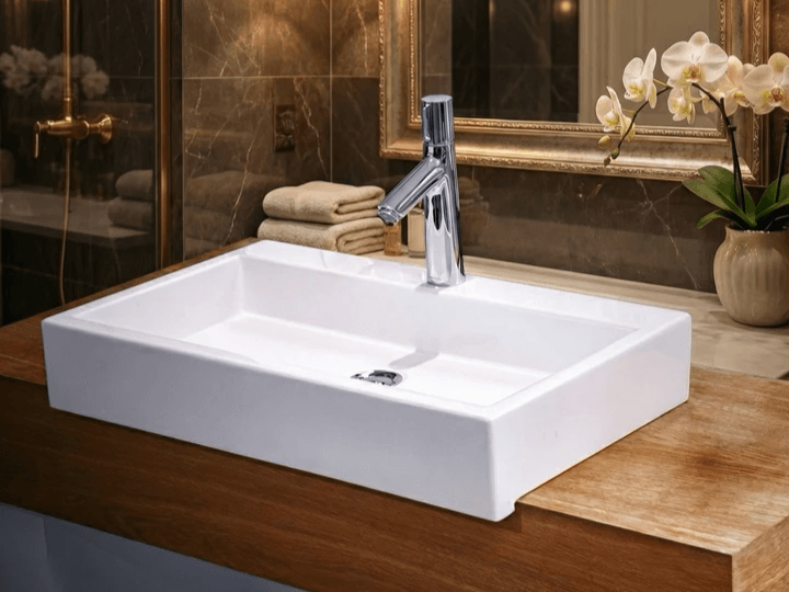 Lavabo Tunisie / Vasque Tunisie / Vasque semi encastrer Tunisie /  Vasque semi encastrer rectangulaire Tunisie / Bol Tunisie