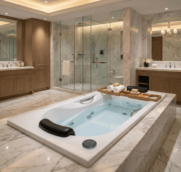 Baignoire rectangulaire hydrothérapie Tunisie / Baignoire rectangulaire à buse Tunisie / Baignoire balnéo Tunisie / Baignoire balnéo rectangulaire Tunisie / Baignoire jacuzzi Tunisie