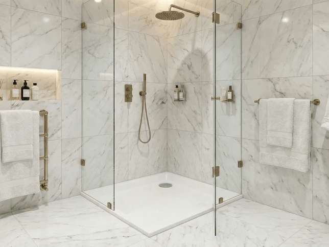 Receveur de douche d'angle Tunisie / Receveur de douche de coin Tunisie / Bac de douche de coin Tunisie