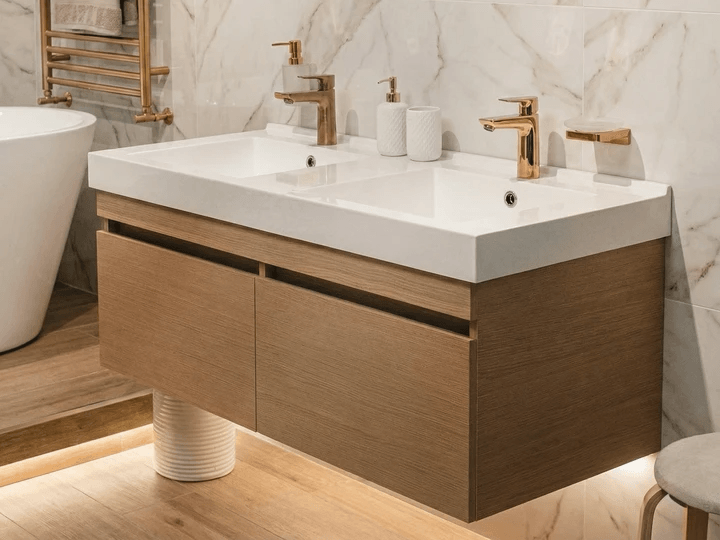 Meuble de salle de bain Tunisie / Salle de bain Tunisie / Meuble pour salle de bain design Tunisie / Meuble de salle de bain Hydrofuge Tunisie / Meuble de salle de bain High Gloss Tunisie